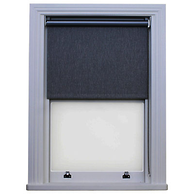 Bloc Fabric Changer Blackout Roller Blind, Brushed Platinum Bloc Fabric Changer Blackout Roller Blind, Brushed Platinum
